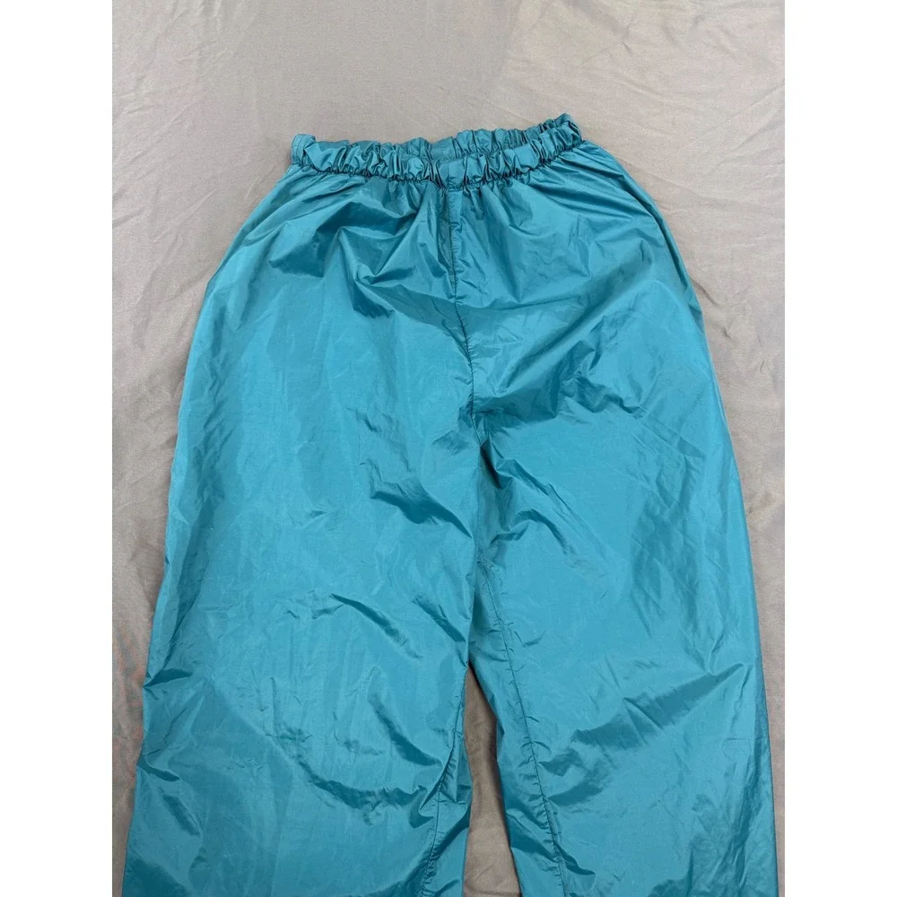 Vintage REI Gore-Tex Rain Pants Teal Blue Made in USA Small Side Zip Hiking